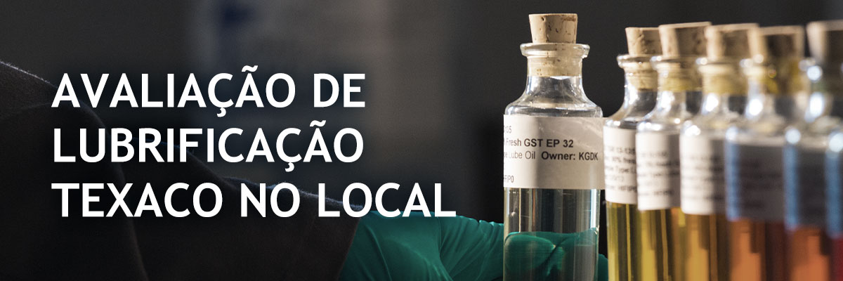 Avaliação de lubrificação Texaco no local